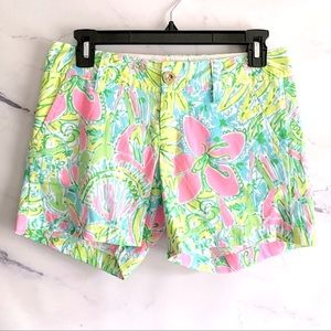 Lilly Pulitzer Callahan Shorts Coconut Jungle Size 00 19280